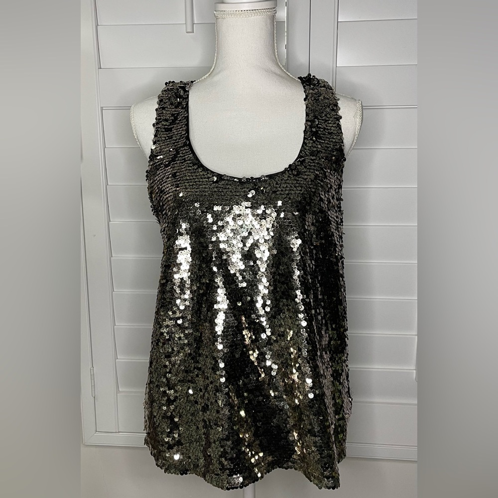 Forever 21 Sequin Sleeveless Blouse